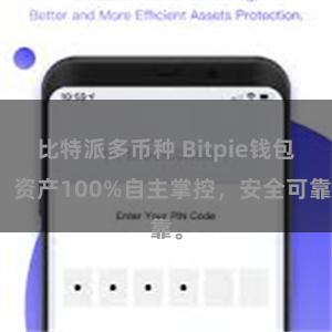 比特派多币种 Bitpie钱包：资产100%自主掌控，安全可靠。