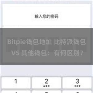 Bitpie钱包地址 比特派钱包 VS 其他钱包：有何区别？